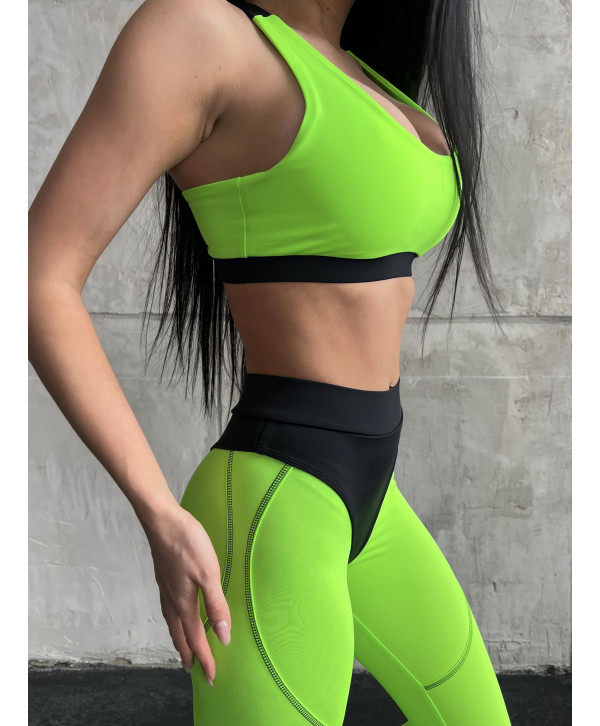 sports bra 3069 black-green